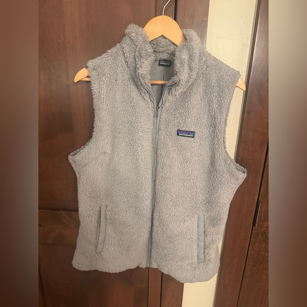 Patagonia Light Gray Fleece Vest